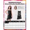imageLOLANTA Girls Sequin Dress Kids Sparkly Gown for Christmas Wedding with Spaghetti Strap Detachable Asymmetrical Feather HemBlack