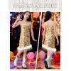 imageLOLANTA Girls Sequin Dress Kids Sparkly Gown for Christmas Wedding with Spaghetti Strap Detachable Asymmetrical Feather HemChampagne