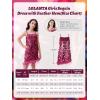 imageLOLANTA Girls Sequin Dress Kids Sparkly Gown for Christmas Wedding with Spaghetti Strap Detachable Asymmetrical Feather HemRosered