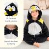 imageLOLANTA Unisex Baby Animal Costumes Toddler Boys Girls Hooded Jumpsuit Kid Halloween Christmas Birthday GiftsPenguin