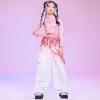 imageLOLANTA Metallic Dance Tops for Girls Long Sleeve Cropped Y2K Top Shiny Disco Streetwear Rave Party Festivals CostumesPink