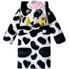 imageLOLANTA Boys Girls Hooded Flannel Bathrobes Kids Soft Sleepwear Animal Dressing Gown Festivals Birthday GiftCow