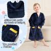 imageLOLANTA Boys Girls Hooded Flannel Bathrobes Kids Soft Sleepwear Animal Dressing Gown Festivals Birthday GiftPenguin