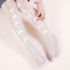 imageLOLANTA Girls Sparkle Tights 2 Pack Fishnet Rhinestone Stockings for Kids Glitter Shimmer Mesh PantyhoseWhitebow