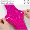 image:imageLOLANTA Girls Stockings 12 Pack Sparkle Tights Kids Stretchy Rhinestone Glitter Seethrough Pantyhose for 612YRose