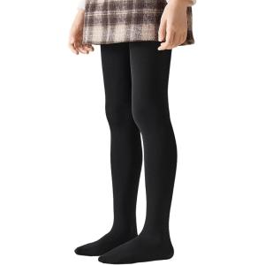 image:imageLOLANTA Girls Winter Tights Warm Fleece Lined Antislip Footed Stockings Kids Opaque Soft Stretchy School Student PantyhoseBlack