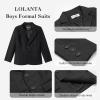 image:imageLOLANTA Boys Blazer Kids Suit Jacket Sport Coat Dress Outfits for Birthday Graduation Wedding PartyBlack
