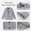 image:imageLOLANTA Boys Blazer Kids Suit Jacket Sport Coat Dress Outfits for Birthday Graduation Wedding PartyGrey