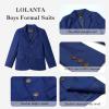 image:imageLOLANTA Boys Blazer Kids Suit Jacket Sport Coat Dress Outfits for Birthday Graduation Wedding PartyNavy