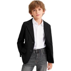 image:imageLOLANTA Boys Blazer Kids Suit Jacket Sport Coat Dress Outfits for Birthday Graduation Wedding PartyBlack
