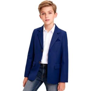 image:imageLOLANTA Boys Blazer Kids Suit Jacket Sport Coat Dress Outfits for Birthday Graduation Wedding PartyNavy