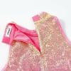 image:imageLOLANTA Girls Sequins Dance Clothes Dress 412 Yrs Sparkle Hip Hop Jazz Dance Outfit Sleeveless Top and ShortsMagic Pink