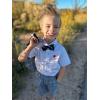image:imageLOLANTA Boys 4PCs Summer Suits Short Suit Set for Wedding Ring Bearer Outfits Dress Clothes Vest Shirt Shorts Bow TieGray Plaid