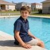 image:imageLOLANTA Boys Uniform Shirt Kids Short Sleeve Button Down Shirts Dress Outfits Summer Top for School WeddingNavy