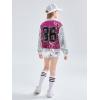 image:imageLOLANTA Girls Sequin Dance Costume Sparkle Hip Hop Jazz Dance Dresses Modern Dancing Outfits 416Rosered