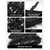 image:imageLOLANTA Girls Sequin Dress Kids Sparkly Gown for Wedding Birthday Party with Spaghetti Strap Detachable Feather HemBlack