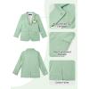 image:imageLOLANTA Boys Linen Suit Slim Fit Kids Lightweight Suit Jacket Pant Set for Family Gatherings Holiday Celebrations SchoolDill Green