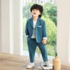 image:imageBoys Blazer Pants Set Kids Suit 2 Piece Sports Coat Outfit Fashion Dress ClothesBlue56