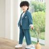 image:imageBoys Blazer Pants Set Kids Suit 2 Piece Sports Coat Outfit Fashion Dress ClothesBlue56