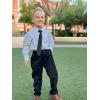 image:imageLOLANTA Black Dress Pants for BoysStraight Leg Fit Front Pockets School Performances Outfits Black 67