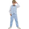 image:imageLOLANTA Boys Vest Suit 4Piece Formal Suit Set Pretty Texture Kids Birthday Wedding Easter Party Dress Outfits 213 Years