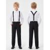image:imageLOLANTA Boys Formal Suit 7 Piece Ring Bearer Outfit Kids Tuxedo No Tail Gentlman Slim Fit Dress ClothesBlack