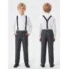 image:imageLOLANTA Boys Formal Suit 7 Piece Ring Bearer Outfit Kids Tuxedo No Tail Gentlman Slim Fit Dress ClothesGrey