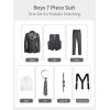 image:imageLOLANTA Boys Formal Suit 7 Piece Ring Bearer Outfit Kids Tuxedo No Tail Gentlman Slim Fit Dress ClothesGrey