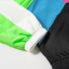 image:imageLOLANTA Boys Girls Color Block Jacket Track Pants Sets Hip Hop Dance Patchwork Clothes Unisex StreetwearNeon Green