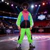 image:imageLOLANTA Boys Girls Color Block Jacket Track Pants Sets Hip Hop Dance Patchwork Clothes Unisex StreetwearNeon Green
