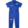 image:imageLOLANTA Boys Girls Jumpsuit Short Sleeve ZipFront Coveralls Kpop Streetwear Hip Hop Dance CostumesDark Blue