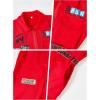 image:imageLOLANTA Boys Girls Jumpsuit Short Sleeve ZipFront Coveralls Kpop Streetwear Hip Hop Dance CostumesRed