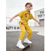 image:imageLOLANTA Boys Girls Jumpsuit Short Sleeve ZipFront Coveralls Kpop Streetwear Hip Hop Dance CostumesYellow