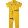 image:imageLOLANTA Boys Girls Jumpsuit Short Sleeve ZipFront Coveralls Kpop Streetwear Hip Hop Dance CostumesYellow
