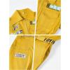 image:imageLOLANTA Boys Girls Jumpsuit Short Sleeve ZipFront Coveralls Kpop Streetwear Hip Hop Dance CostumesYellow