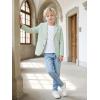 image:imageLOLANTA Boys Seersucker Blazer Jacket Kids Lightweight Striped Blazers for Formal Casual Events Dress Outfits Tuxedo SuitSagegreen