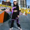 image:imageLOLANTA Girls Hip Hop Dance Clothes 3PCS Crop Top Cargo Pants Sets Active OutfitsPurple