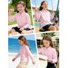 image:imageLOLANTA Girls Long Sleeve Button Down Shirts Kids Stretch Stain Resistant School Uniform Dress Shirt with Patch PocketLightpink