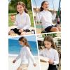 image:imageLOLANTA Girls Long Sleeve Button Down Shirts Kids Stretch Stain Resistant School Uniform Dress Shirt with Patch PocketWhite