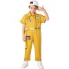 image:imageLOLANTA Boys Girls Jumpsuit Short Sleeve ZipFront Coveralls Kpop Streetwear Hip Hop Dance CostumesYellow