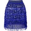 image:imageLOLANTA Girls Sequin Fringe Skirts Sparkle Layered Tassel Elatic Waist Disco Rave Party Dance Skirt with LiningBlue