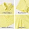 image:imageLOLANTA Boys Uniform Shirt Kids Short Sleeve Button Down Shirts Dress Outfits Summer Top for School WeddingYellow