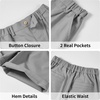 image:imageLOLANTA Boys Linen Suit 4 Piece Summer Gentleman Outfit Kids Dress Vest Shirt Shorts Set for Beach Wedding GraduationGrey