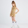 image:imageLOLANTA Girls Sequins Dance Clothes Dress 414 Yrs Sparkle Hip Hop Jazz Dance Outfit Sleeveless Top and ShortsGolden