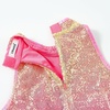 image:imageLOLANTA Girls Sequins Dance Clothes Dress 414 Yrs Sparkle Hip Hop Jazz Dance Outfit Sleeveless Top and ShortsMagic Pink