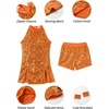 image:imageLOLANTA Girls Sequins Dance Clothes Dress 414 Yrs Sparkle Hip Hop Jazz Dance Outfit Sleeveless Top and ShortsOrange