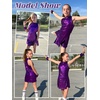 image:imageLOLANTA Girls Sequins Dance Clothes Dress 414 Yrs Sparkle Hip Hop Jazz Dance Outfit Sleeveless Top and ShortsPurple