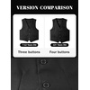 image:imageLOLANTA Boys Formal Suit Vest Slim Fit Pockets Adjustable Back Strap Wedding Ring Bearer Homecoming Dress Waistcoat VestBlack