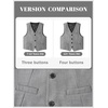 image:imageLOLANTA Boys Formal Suit Vest Slim Fit Pockets Adjustable Back Strap Wedding Ring Bearer Homecoming Dress Waistcoat VestGrey