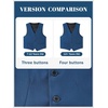 image:imageLOLANTA Boys Formal Suit Vest Slim Fit Pockets Adjustable Back Strap Wedding Ring Bearer Homecoming Dress Waistcoat VestLake Blue